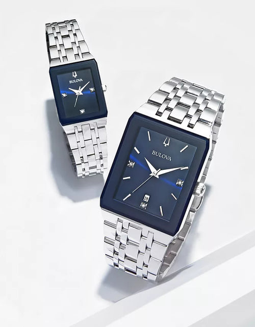 Load image into Gallery viewer, Men&#39;S Futuro Diamond-Accent Stainless Steel Bracelet Watch 31X45Mm, Created for Macy&#39;S
