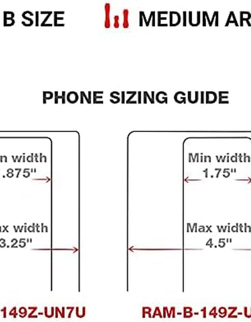Load image into Gallery viewer, X-Grip Large Phone Mount with Handlebar U-Bolt Base RAM-B-149Z-UN10U with Medium Arm for Motorcycle, ATV/UTV, Bike
