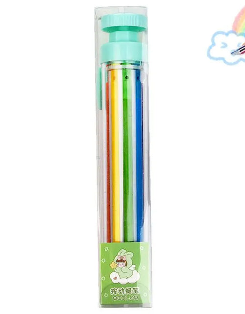Load image into Gallery viewer, 1Pcs 8 in 1 Multicolor Crayons Creative Push Style DIY Replaceable Oil Pastel Colored Pencil for Kids Graffiti Painting Tools
