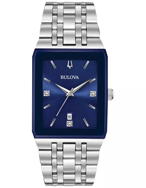 Load image into Gallery viewer, Men&#39;S Futuro Diamond-Accent Stainless Steel Bracelet Watch 31X45Mm, Created for Macy&#39;S
