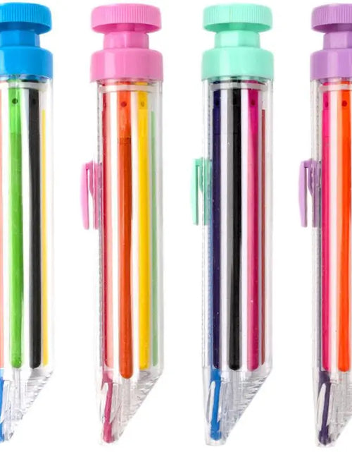 Load image into Gallery viewer, 1Pcs 8 in 1 Multicolor Crayons Creative Push Style DIY Replaceable Oil Pastel Colored Pencil for Kids Graffiti Painting Tools
