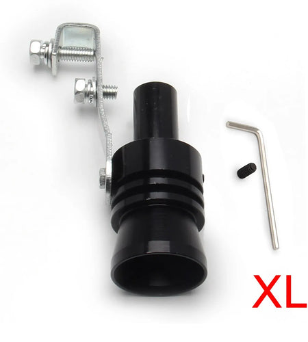 Xl Size Black Turbo Sound Whistle Vehicle Refit Device Exhaust for Exhaust Resonators for Car Noise Exhaust Pot Car