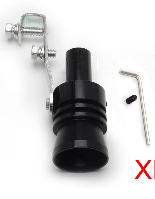 Load image into Gallery viewer, Xl Size Black Turbo Sound Whistle Vehicle Refit Device Exhaust for Exhaust Resonators for Car Noise Exhaust Pot Car

