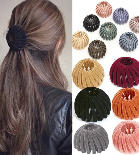 Ponytail Hair Rings Clips Hair Clips Women Bird Nest Shaped Hair Hairpin Simple Magic Lazy Braider Tool Women Hair Accessories