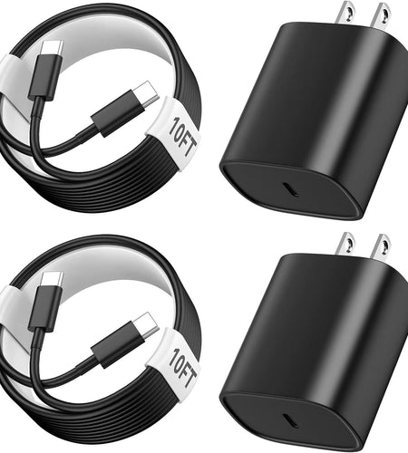 Iphone 15 Charger Fast Charging, [Mfi Certified] 10 FT Long USB C to C Charging Cable Cord with 20W Iphone Fast Charger Block for Iphone 15/15 Pro/15 Pro Max/15 Plus,Ipad Pro 12.9/11 In,Ipad Air 5/4