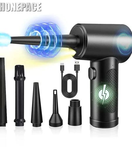 50000 RPM Compressed Air Duster Cordless Portable Rechargeable Wireless Electric Air Keyboard Electronics Cleaner Dust Blower