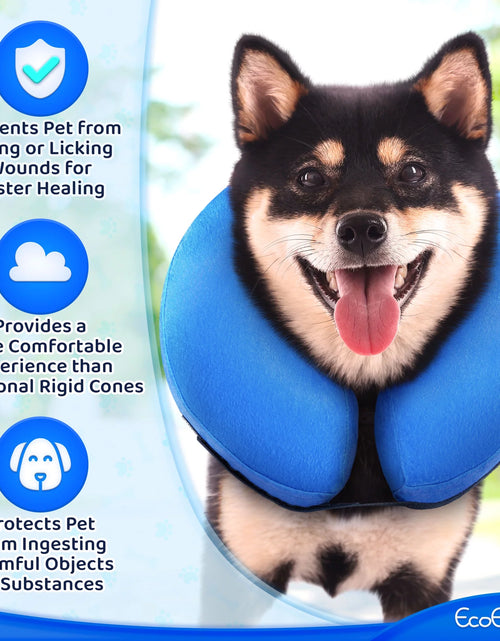 Load image into Gallery viewer, Inflatable Dog Cone (Large), after Surgery Anti-Bite Lick Wound Soft &amp; Comfortable Protective Collar for Cats &amp; Dogs by

