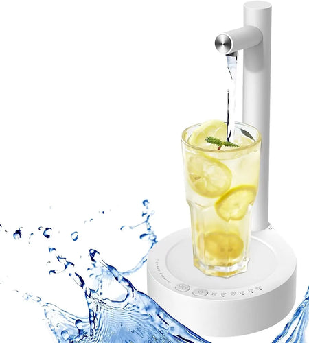 Desktop Water Bottle Dispenser Automatic Smart Electric Water Dispensers for 5 Gallon & Universal Bottles USB Charging 7 Levels