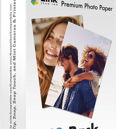 2"X3" Premium Instant Photo Paper (50 Pack) Compatible with Polaroid Snap, Snap Touch, Zip and Mint Cameras and Printers