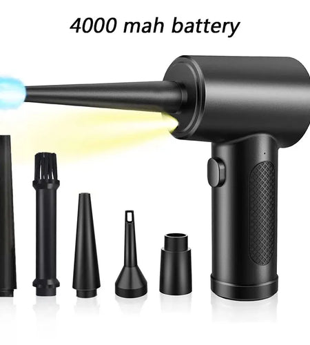 50000 RPM Compressed Air Duster Cordless Portable Rechargeable Wireless Electric Air Keyboard Electronics Cleaner Dust Blower