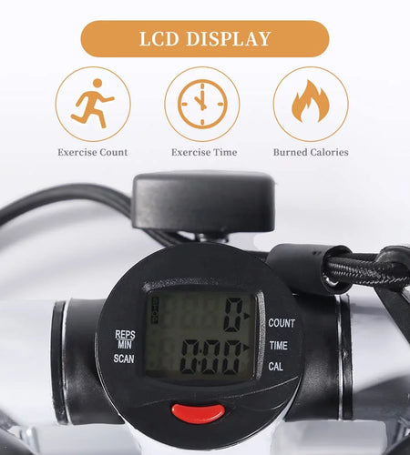 Mini Stepper with LCD, Stepper Stair Exercise Equipment with Resistance Bands& Calories Count,Steppers for Full Body Workout, Black