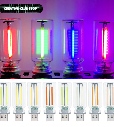 USB Touch Control LED Night Light Atmosphere Light Edison Bulb Incandescent Lamp LED Filament Light Bulb Bedroom Decoration