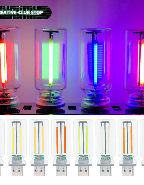 Load image into Gallery viewer, USB Touch Control LED Night Light Atmosphere Light Edison Bulb Incandescent Lamp LED Filament Light Bulb Bedroom Decoration
