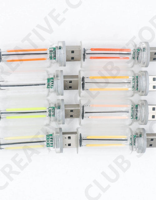 Load image into Gallery viewer, USB Touch Control LED Night Light Atmosphere Light Edison Bulb Incandescent Lamp LED Filament Light Bulb Bedroom Decoration
