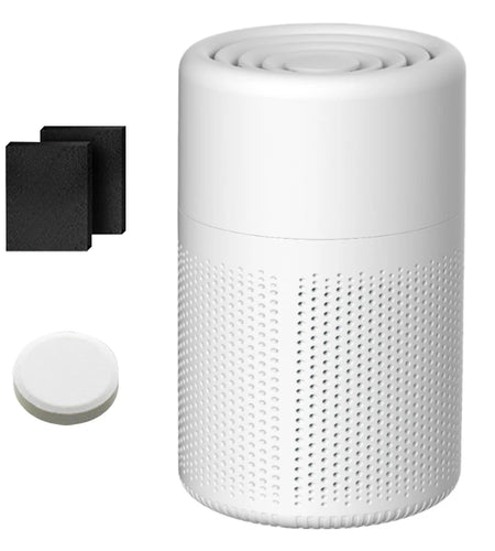 Multifunctional Desktop Air Purifier Remove with Auto Air Quality Monitoring Small Air Purifier Quiet Air Cleaner for Home