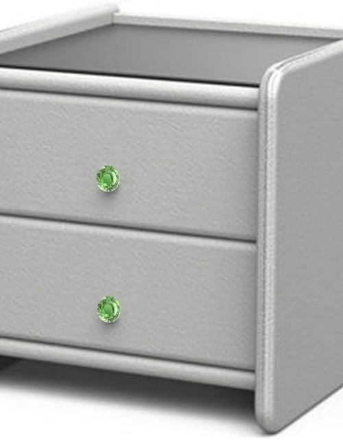 Load image into Gallery viewer, 10 PCS Diamond Crystal Glass Pull Handle Cabinet Knobs Cupboard Drawers Cabinet Dresser Bookcase Wardrobe (40Mm, Green)
