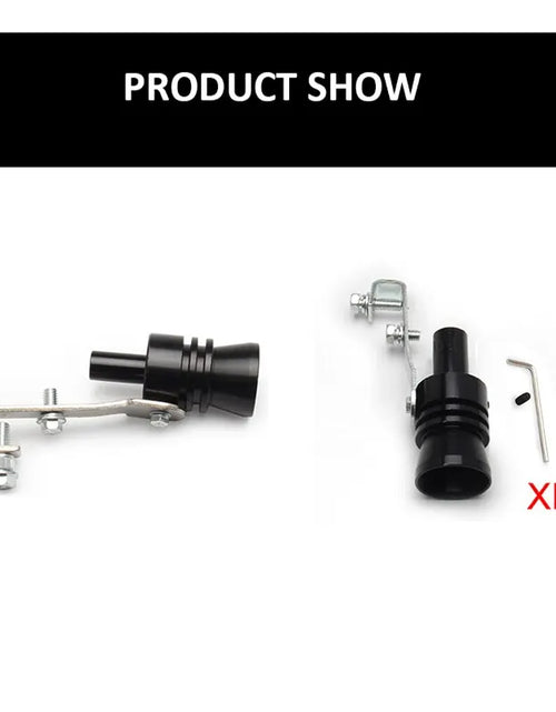 Load image into Gallery viewer, Xl Size Black Turbo Sound Whistle Vehicle Refit Device Exhaust for Exhaust Resonators for Car Noise Exhaust Pot Car
