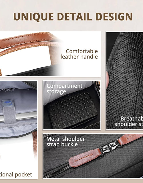 Load image into Gallery viewer, 3 in 1 Laptop Backpack, 17.3 Inch Computer Bags for Travel Bussiness School Men Women, Black
