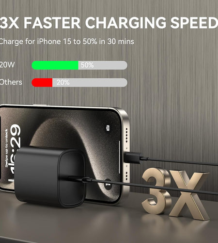 Iphone 15 Charger Fast Charging, [Mfi Certified] 10 FT Long USB C to C Charging Cable Cord with 20W Iphone Fast Charger Block for Iphone 15/15 Pro/15 Pro Max/15 Plus,Ipad Pro 12.9/11 In,Ipad Air 5/4