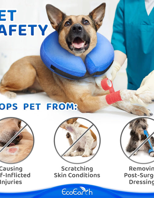 Load image into Gallery viewer, Inflatable Dog Cone (Large), after Surgery Anti-Bite Lick Wound Soft &amp; Comfortable Protective Collar for Cats &amp; Dogs by
