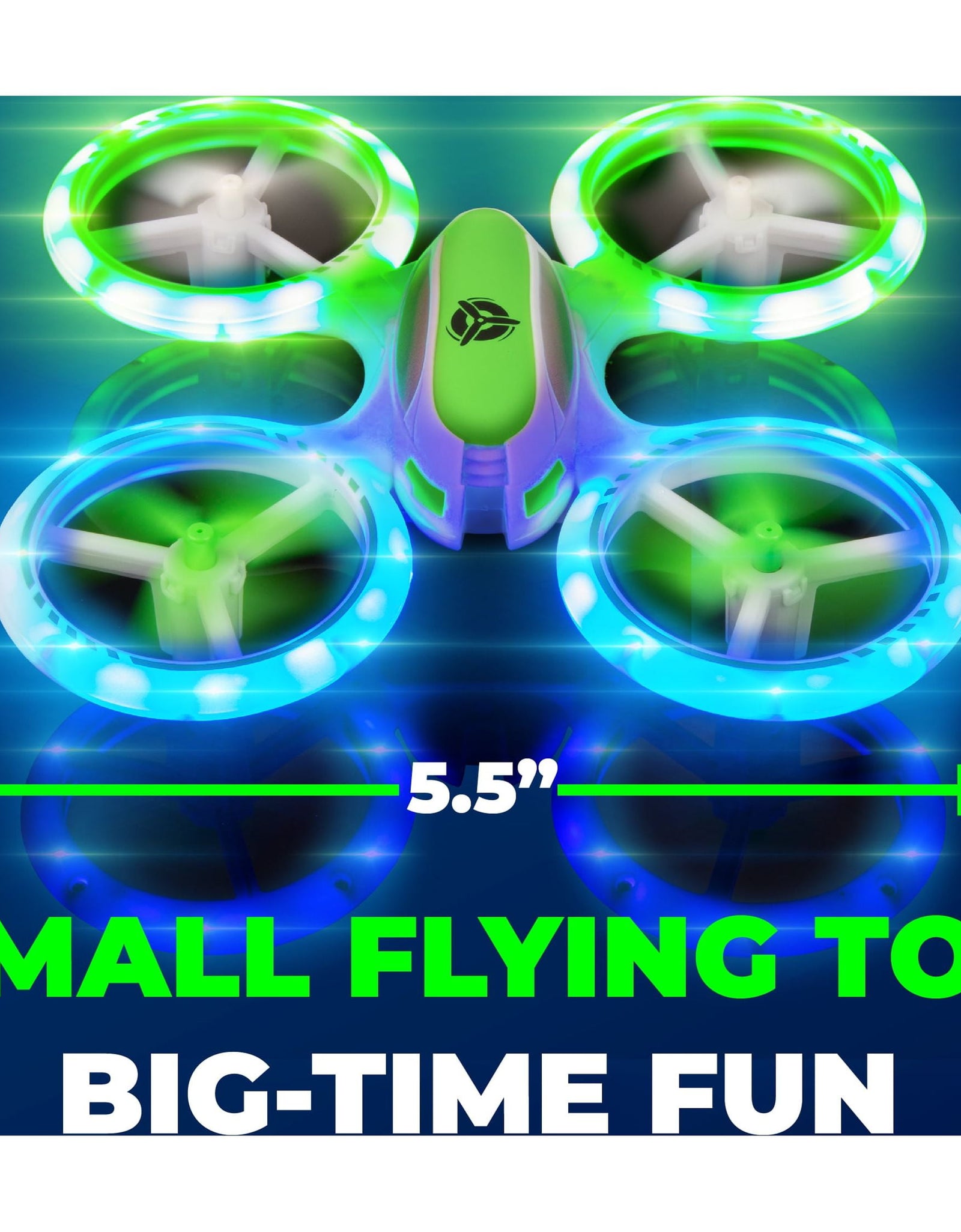 UFO 3000 8" Multicolor LED Drone