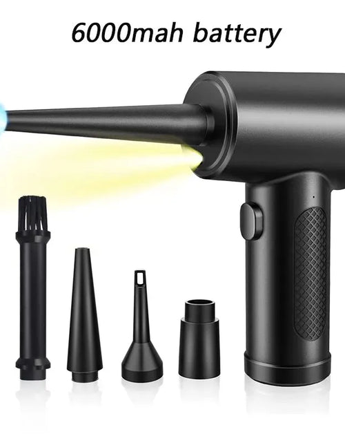 Load image into Gallery viewer, 50000 RPM Compressed Air Duster Cordless Portable Rechargeable Wireless Electric Air Keyboard Electronics Cleaner Dust Blower

