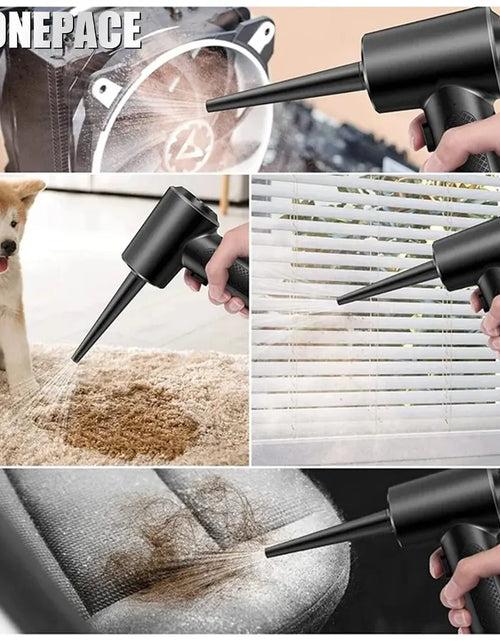 Load image into Gallery viewer, 50000 RPM Compressed Air Duster Cordless Portable Rechargeable Wireless Electric Air Keyboard Electronics Cleaner Dust Blower
