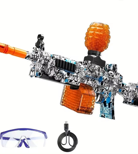 GEL Electric Ball Blaster, Rechargeable Battery, Automatic, Outdoor Games Toys for Activities Team Game M249