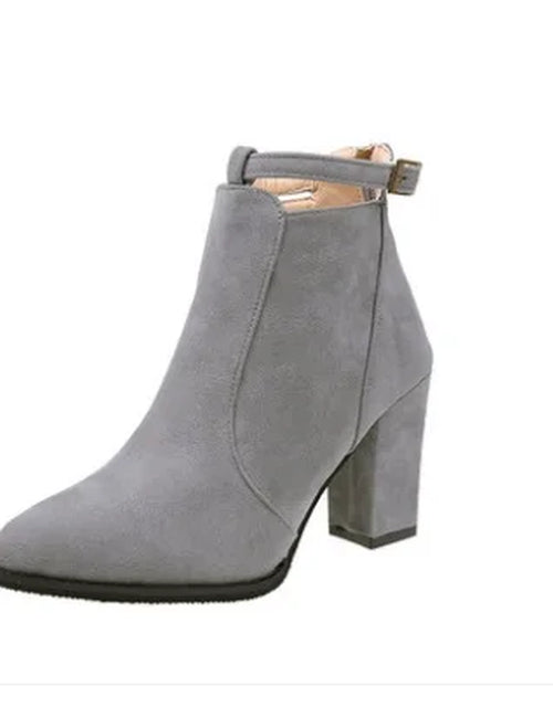 Load image into Gallery viewer, Hot Women Shoes Winter Autumn Spring Casual Women High Heels Pumps Warm Ankle Boots Women Botas Shoes Mujer Zapatos Size34-39
